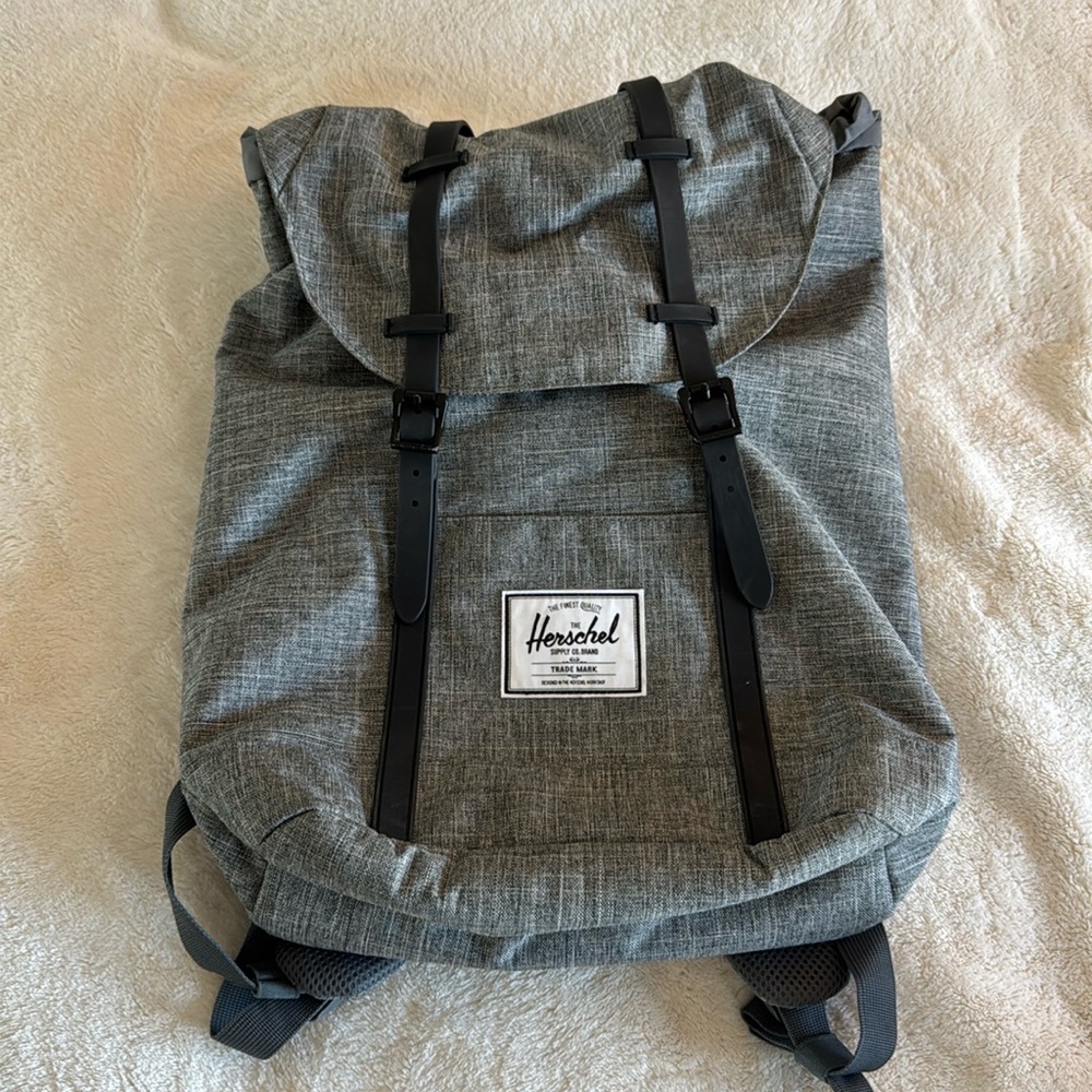 Brand New Heather Grey Hershel Laptop Backpack